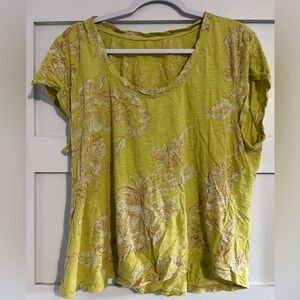 Pilcro Anthropologie T-shirt, XL. Yellow, smoke free home.